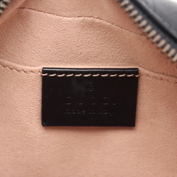 Gucci GG Marmont Leather Chain Shoulder Bag Black - Picture 8 of 8